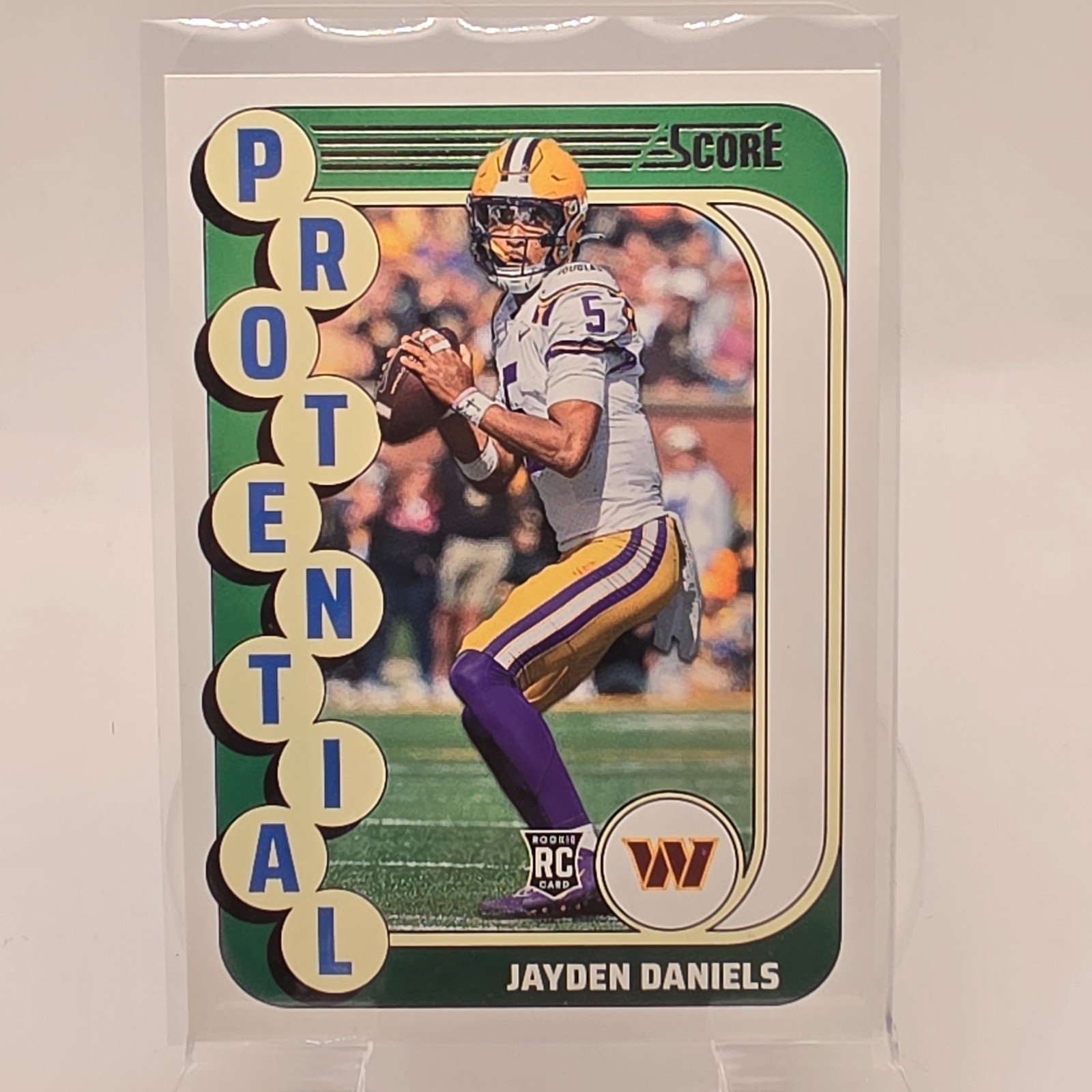 2024 Panini Score Jayden Daniels RC #3 Washington Commanders Football NFL