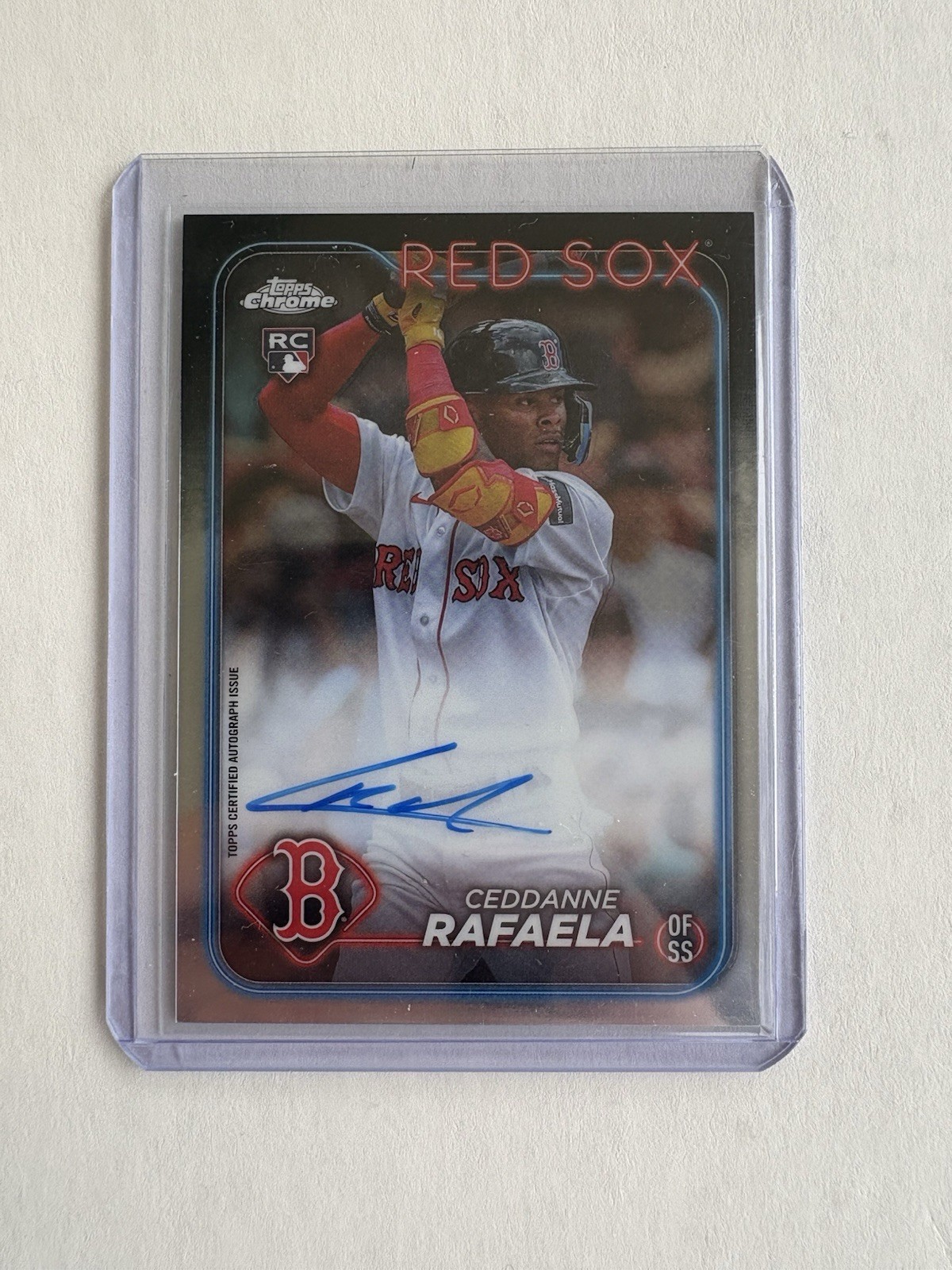 2024 Topps Chrome Ceddanne Rafaela Autograph Rookie Card RA-CR