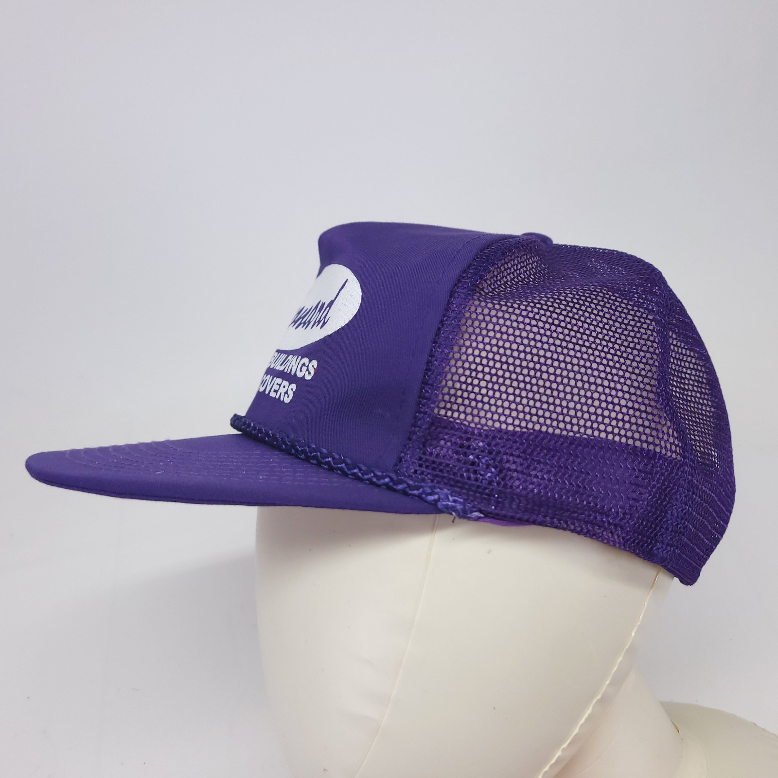Leonard Hat Cap Utility Buildings Truck Covers Snapback Mesh Trucker Purple