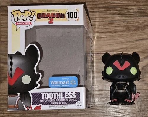 LOOSE Funko Pop How To Train Your Dragon Toothless #100 Walmart Exclusive
