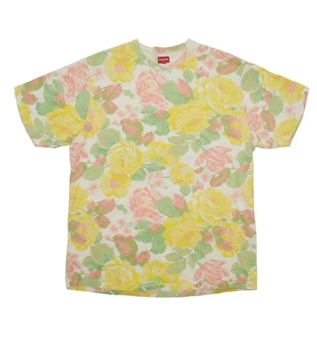 Tee shirt Supreme Flowers SS18 homme XL rare excellent état
