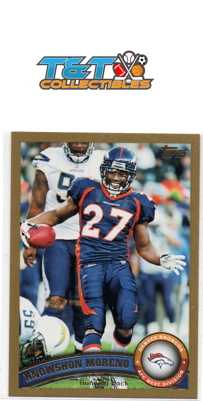 2011 Topps Gold #31 Knowshon Moreno Denver Broncos /2011 58