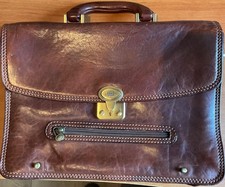 Borsa a tracolla The Bridge in vera pelle. Uomo/Donna.