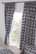 Image of Wild Spirit Curtains Pair 66" x 54" Horses Equestrian