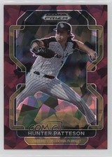 2022 Panini Prizm Draft Picks Burgundy Cracked Ice 22/23 Hunter Patteson 4f5