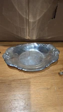 International Silver Company SILVER PLATED ORLEANS ROSES Oval Tray #448 Vintage