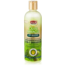 African Pride olive Miracle Moisturising And Detangling 2 in 1 Shampoo 355ml