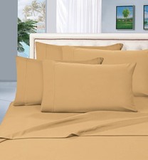 Elegant Comfort 1500 Thread Count Egyptian Quality 6 Piece Wrinkle King, Gold