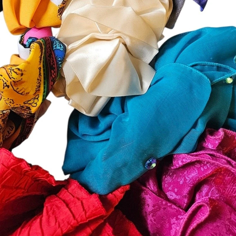 Juego de pajaritas de pelo multicolor de color brillante años 80 90 12 en total Foto 3 de 4