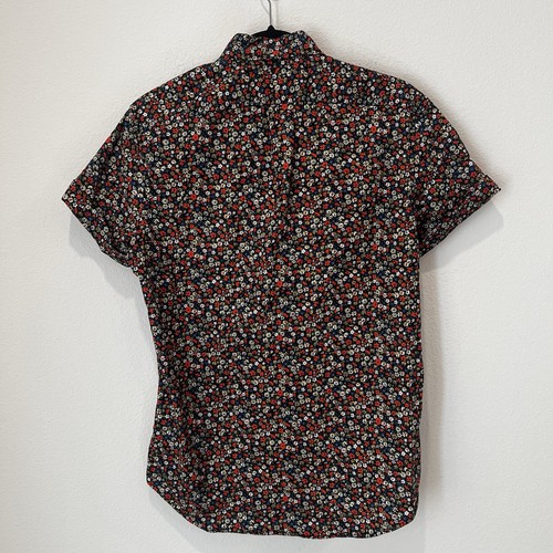 J.Crew Mens Stretch SS Floral Print Button Shirt Sz S Classic Cut Organic Cotton - Picture 5 of 7