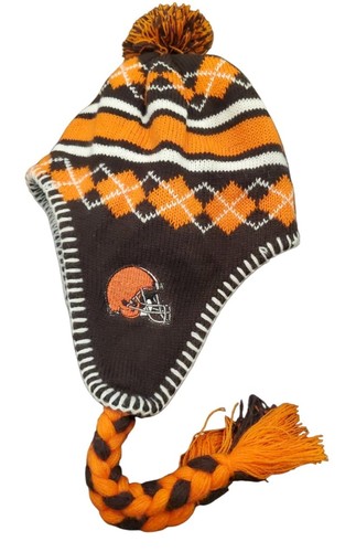 CLEVELAND BROWNS Football Winter Stocking With Tassels PNC Kids