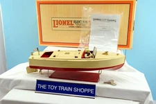 LIONEL MTH TINPLATE 90053 NO 43 RUNABOUT BOAT W DISPLAY STAND. EXC COND IN BOX.