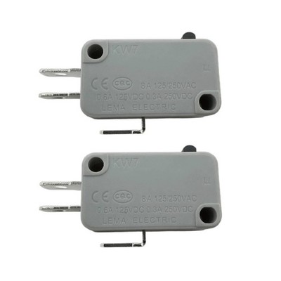 2x LEMA KW7 Limit Micro Switch 3-Pins 8A 125/250VAC