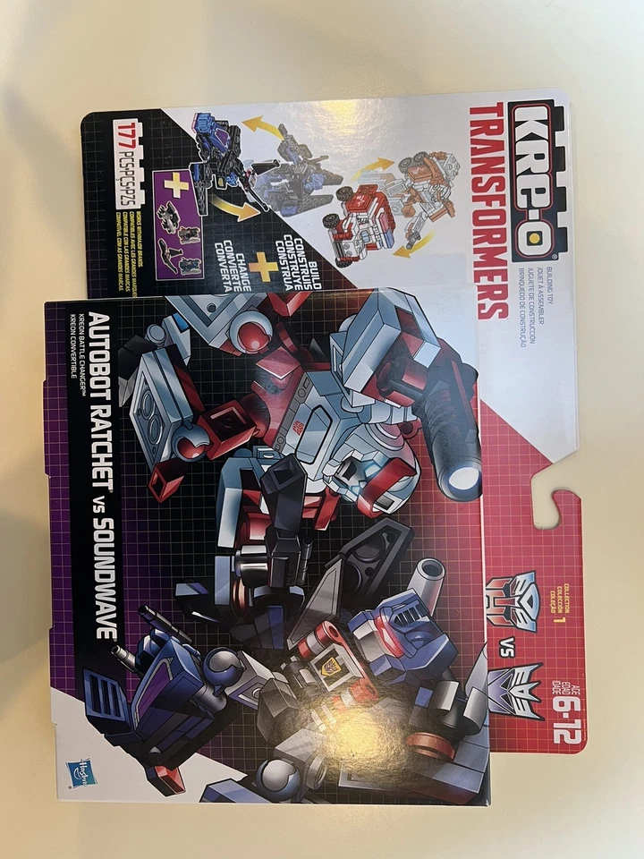 Hasbro KRE-O Transformers Autobot Ratchet vs Soundwave Battle Changer Sealed - Image 2 of 4