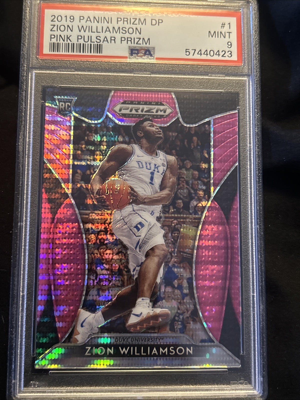 2019-20 Panini Prizm Draft Picks - Zion Williamson #1 Pink Pulsar Prizm (RC)