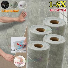 8X Thick Marble Tiles Wallpaper Self-Adhesive Waterproof Kitchen Bathroom Decor