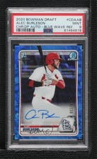 2020 Bowman Draft Chrome Picks Blue Wave Refractor Alec Burleson PSA 9 Auto 11gj