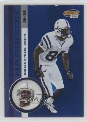 2001 Pacific Invincible Blue 86/250 Marvin Harrison #96 HOF 1be