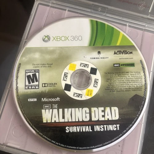 Walking Dead: Survival Instinct - Xbox 360 - Very Good TESTED WORKING Loose Disc