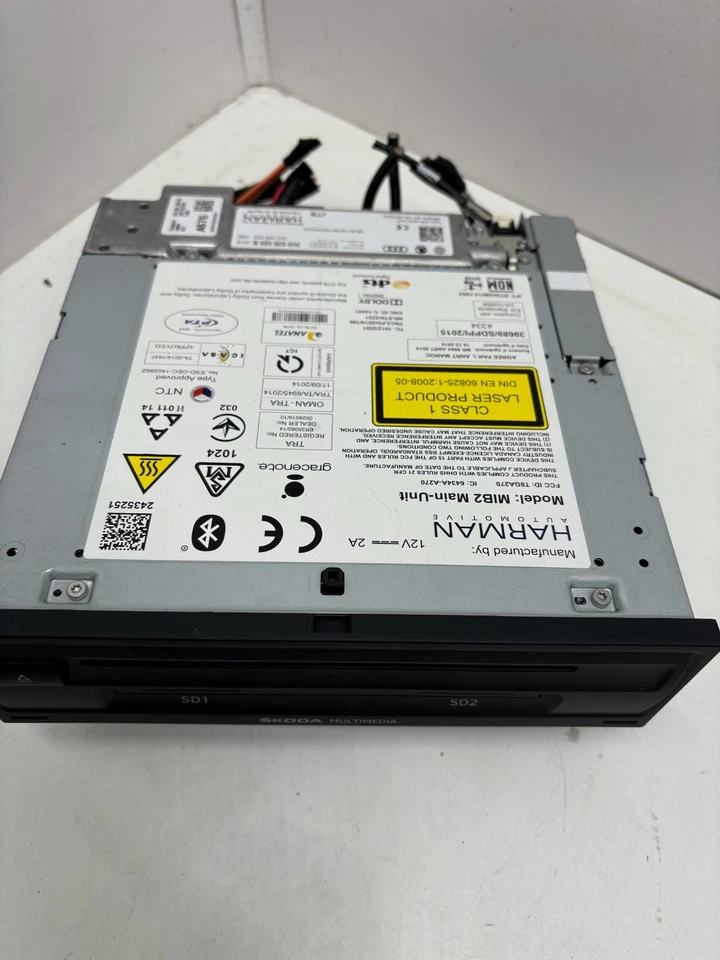 Skoda Octavia III RS station wagon modulo multimediale 3V0035020B ORIGINALE - Immagine 2 di 4