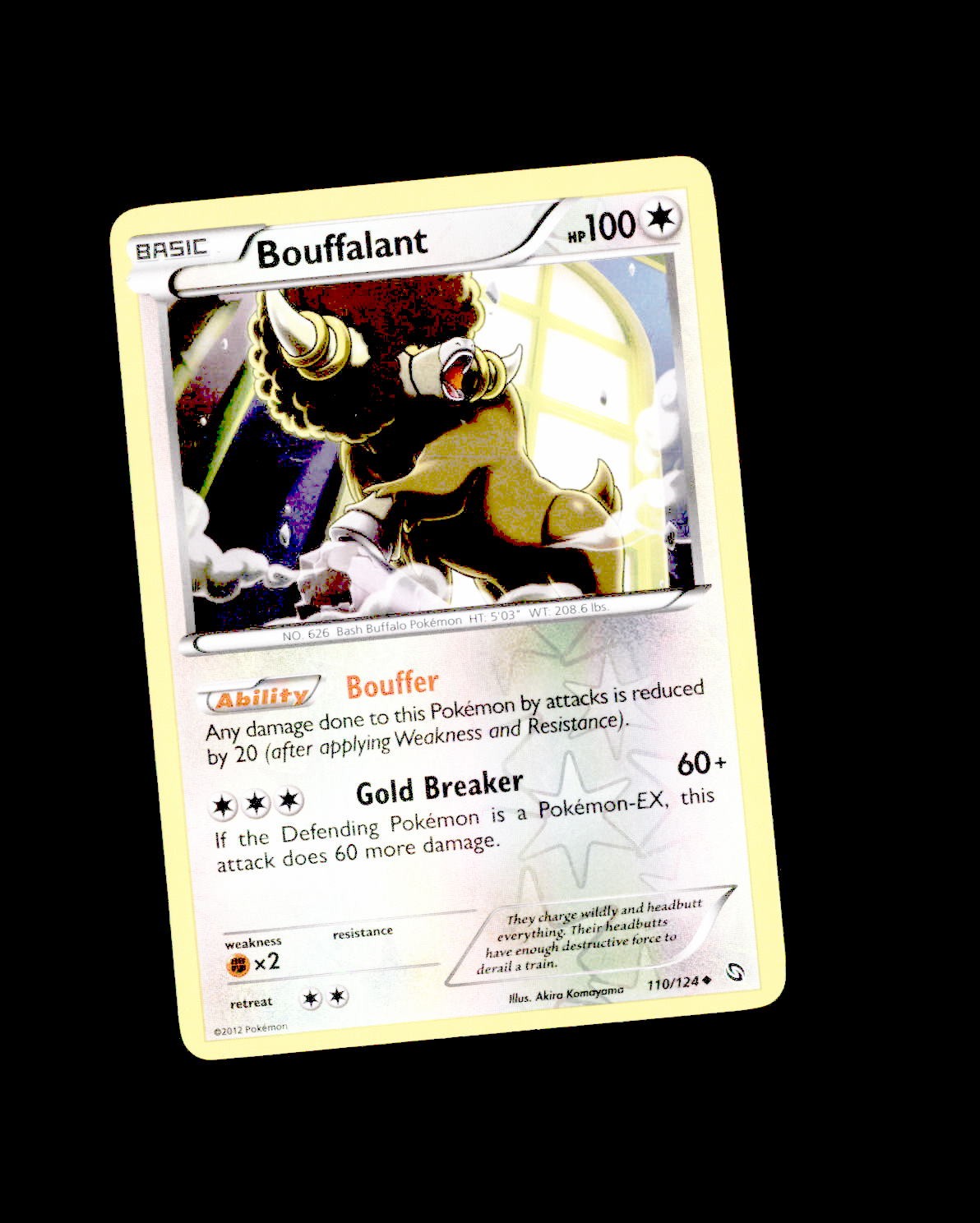HP Dragons Exalted Reverse Holo Bouffalant 110/124