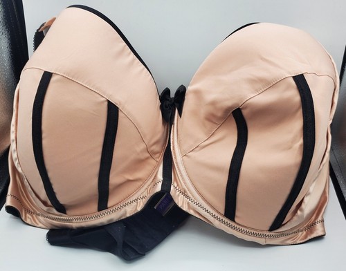 Parfait Womens Charlotte Full Busted Sexy Padded Bra 6901 -- Cameo Rose, 44I EUC