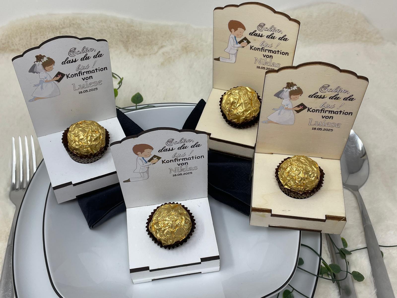 Personalisiertes Gastgeschenk Konfirmation, Kommunion, Taufe Mädchen - Junge