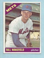 1966 Topps Baseball Bill Wakefield #443 New York Mets EX-MT