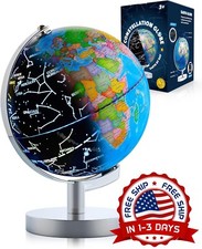 Globo Del Mundo Iluminado Con Soporte Globo Terraqueo Ni os Ninos Que Aprenden