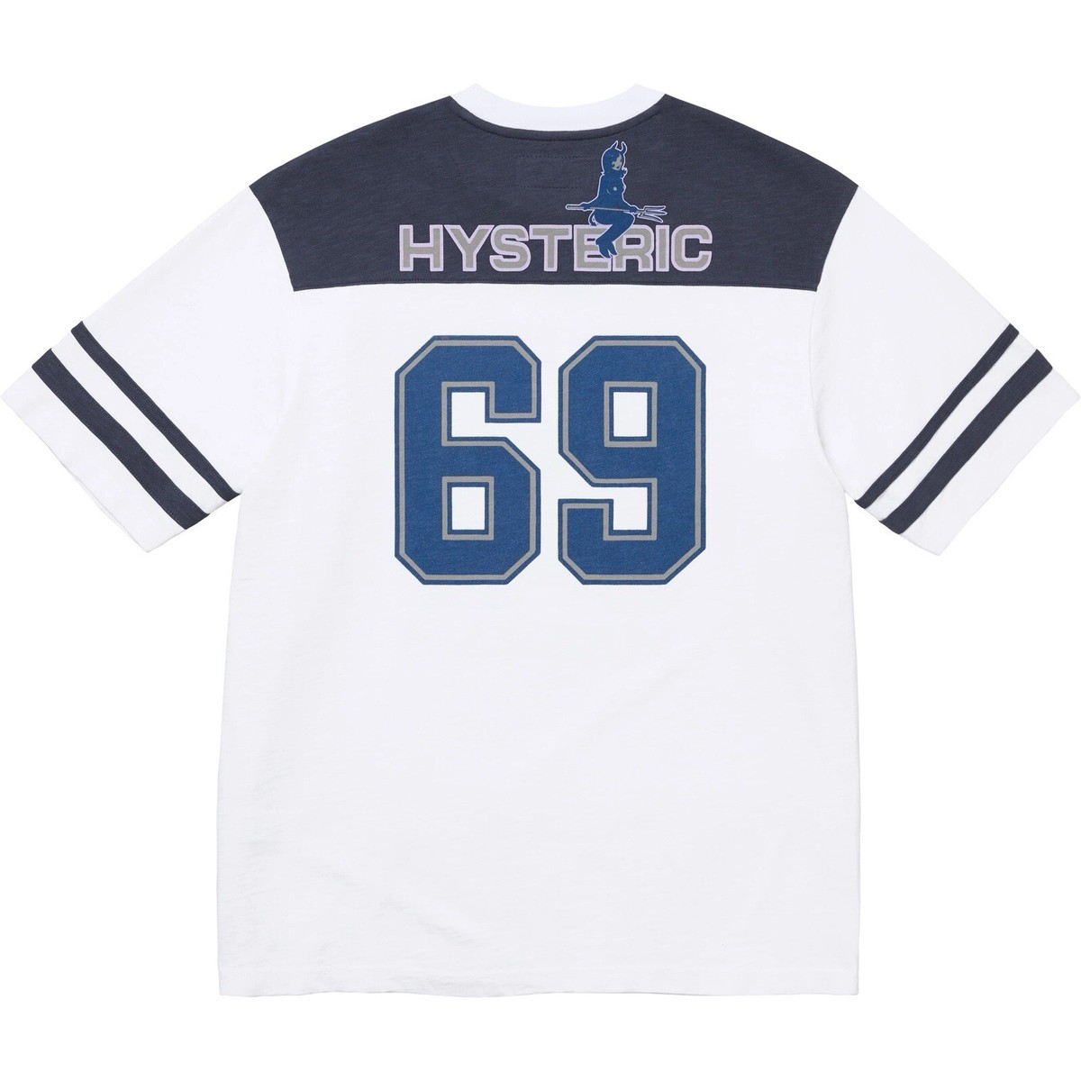 SUPREME®/HYSTERIC GLAMOUR 69 FOOTBALL TOP JERSEY White FW24 SUPREME®/HYSTERIC GLAMOUR 69 FOOTBALL TOP JERSEY White FW24
