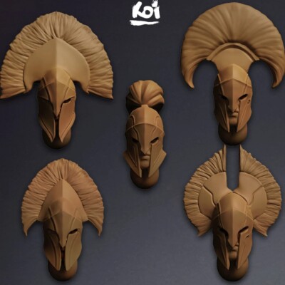 Praetorian Stormguard - Miniature Helmets 32mm Bits Warhammer 40k Ultra Spartan