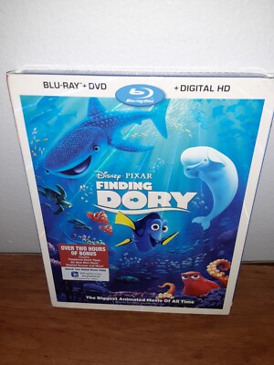 FINDING DORY Blu-ray + DVD w/ Slipcover NEW Sealed