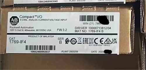 1769-IF4 SER B CompactLogix 4 Pt A/I C and V 4-CH I/O Analog Input Module 4-20mA