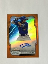 2019 Bowman Sterling Prospect Orange Refractor Auto /75 Jordan Groshans BSPA-JG