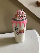 Custom Dunkin Donuts Dunkie Junkie 18 Oz Glitter 3D Tumbler
