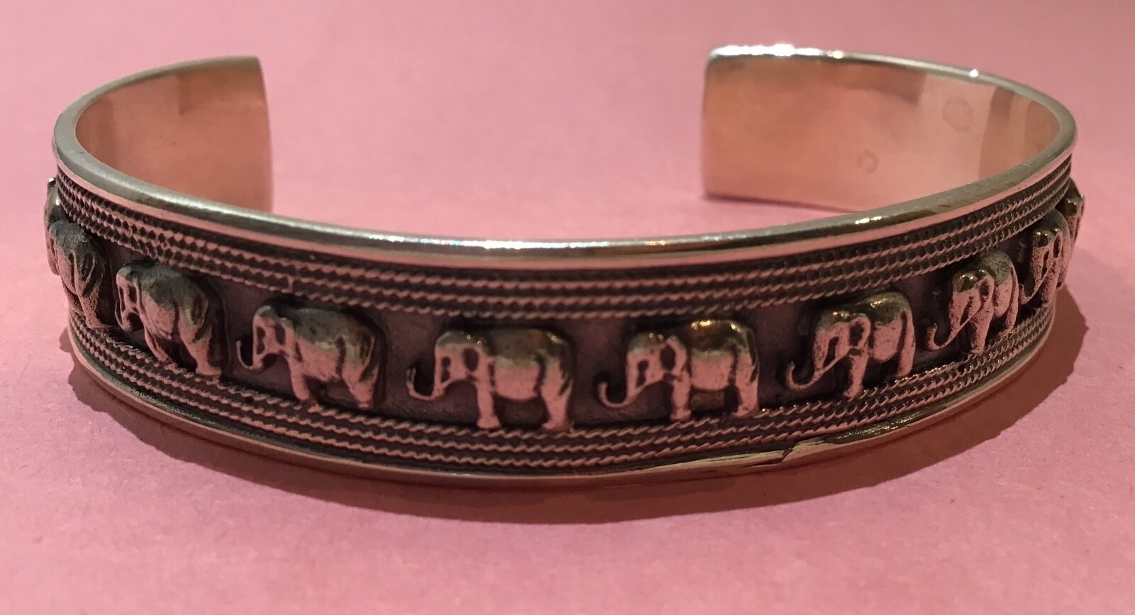 Vintage baby elephant bracelet signed designer 925 ha… Gem