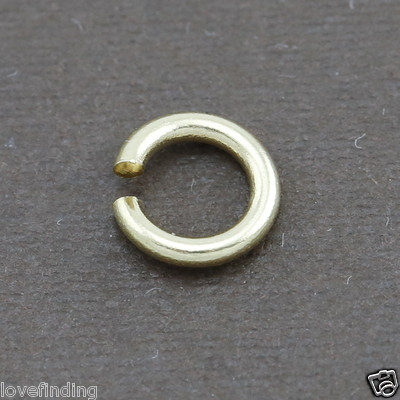 Genuine 18CT Solid Yellow Gold Open Jump Ring 2 - 7mm - 1 Unit 
