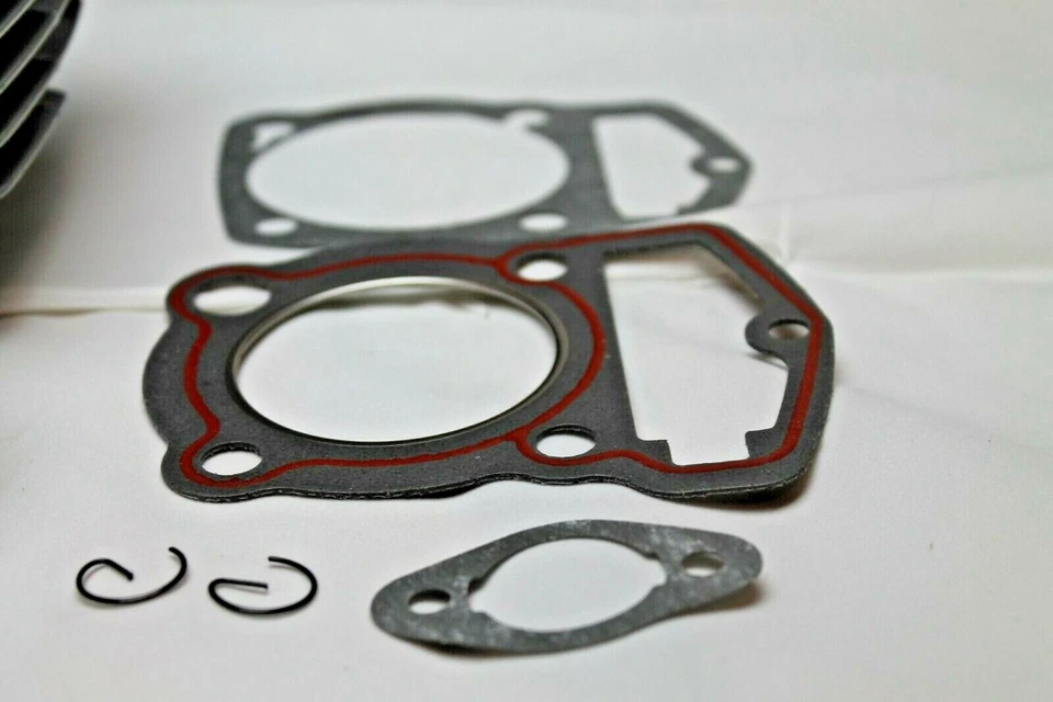 Kit de reconstrucción de extremo superior Honda CL125 CL125S juntas de pistón de cilindro anillos 1973 1974 Foto 3 de 4
