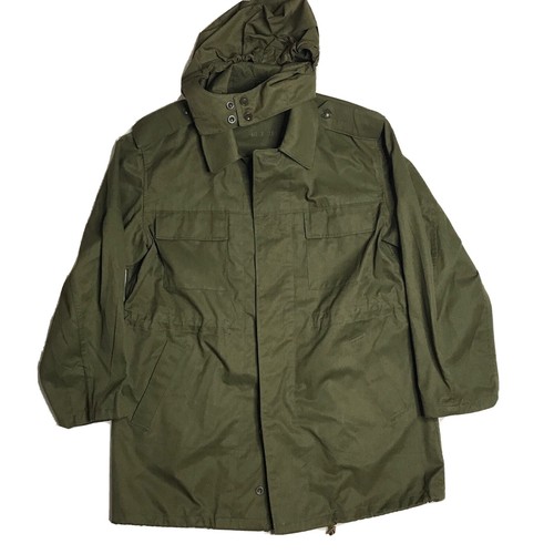 OZKN PRESOV Long Military Field Coat Mens XL Removable Hood Green Czech