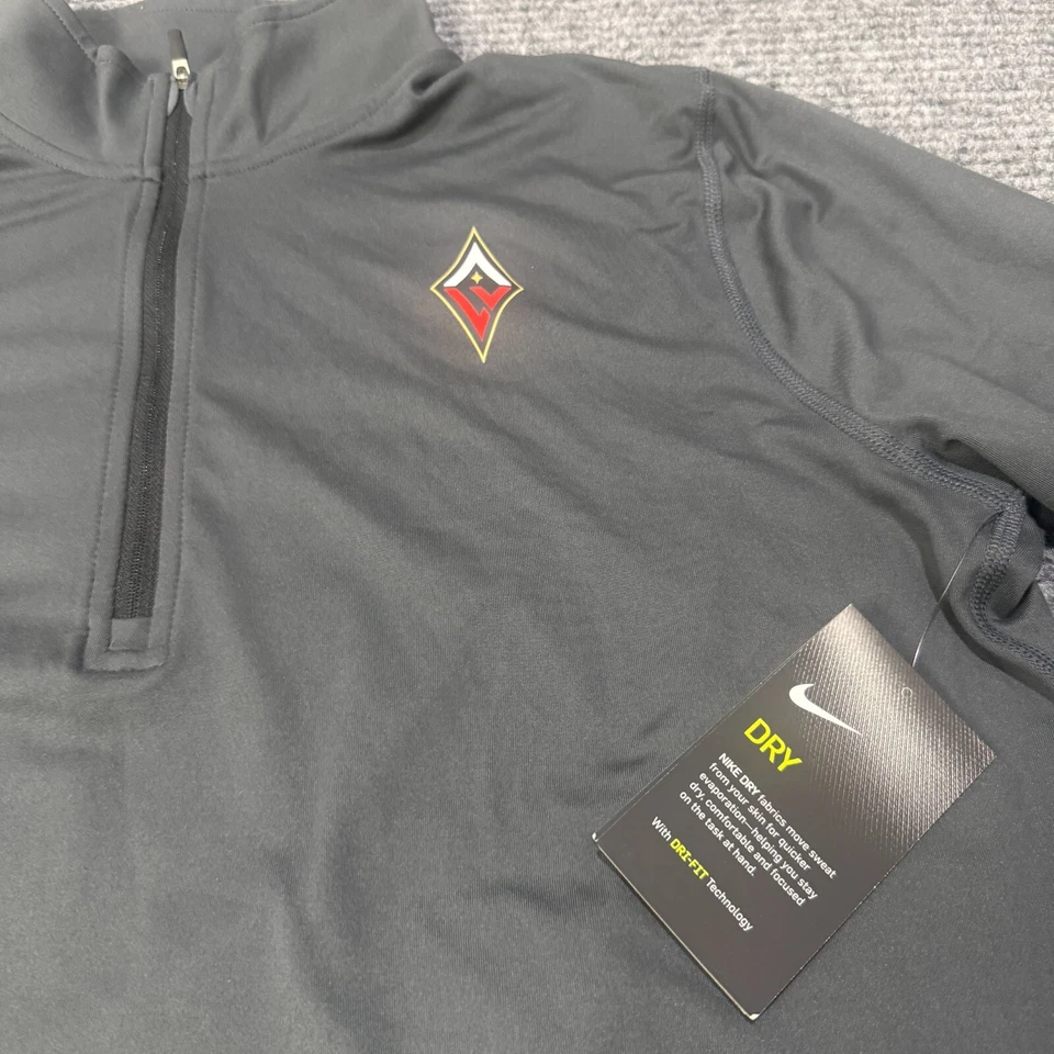 Pullover Las Vegas Aces para mujer XLT gris alto Nike Dri Fit WNBA 1/4 calentamiento XL Foto 4 de 4