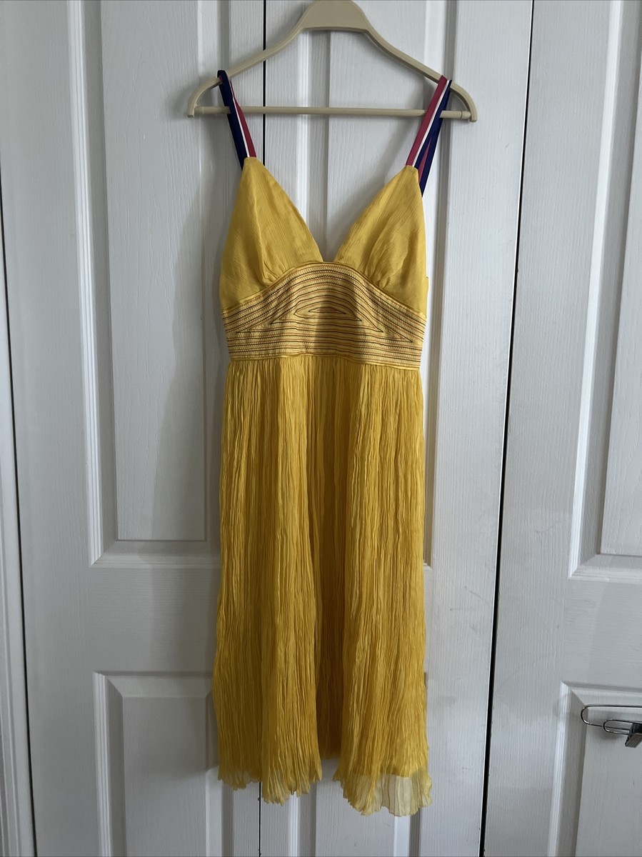 Intermix catherine malandrino dress  Yellow Gold, Size 8 NWT