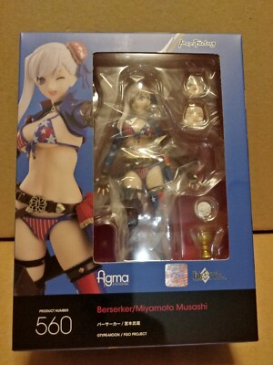 OFFIZIELLES SCHICKSAL/GRAND ORDER MUSASHI MIYAMOTO BERSERKER FIGMA #560 FIGUR + BONUS