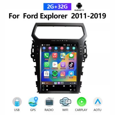 Für Ford Explorer 2011-19 Android 13 Autoradio CarPlay GPS Navi WIFI BT RDS 32GB