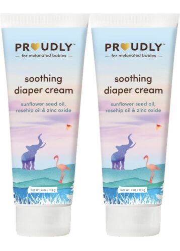 (2-Pack) Proudly Soothing Baby Diaper Rash Cream.   SHIPS FREE - Afbeelding 1 van 4