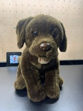 2015 FAO Schwartz Chocolate Brown Lab Labrador Dog Plush Stuffed Animal