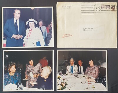US President George Bush + Dole Mary Beck 3x White House 8x10 Photos + Envelope