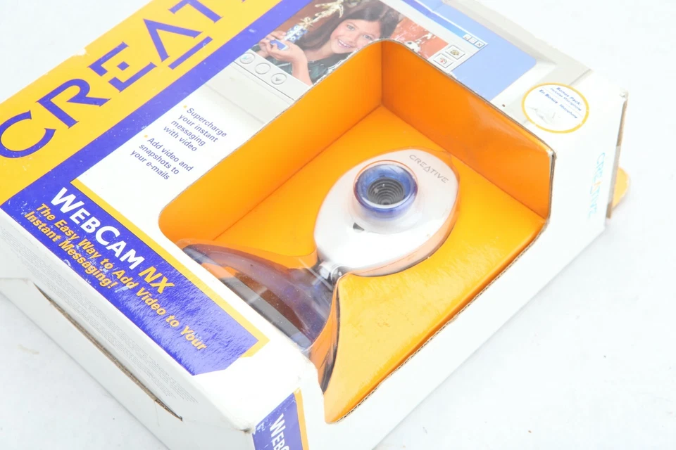 Cámara web Creative Labs de colección NX modelo PD1110 mensajería instantánea B23 Foto 3 de 4