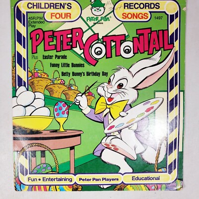 WATTER WATTER レコード Peter Pan Records Peter Cottontail Vintage Vinyl Children's Record