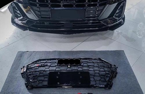 Front Bumper Black Grill Honeycomb Mesh Grille For Audi Q3 RSQ3 2020 2021 - Foto 4 di 9