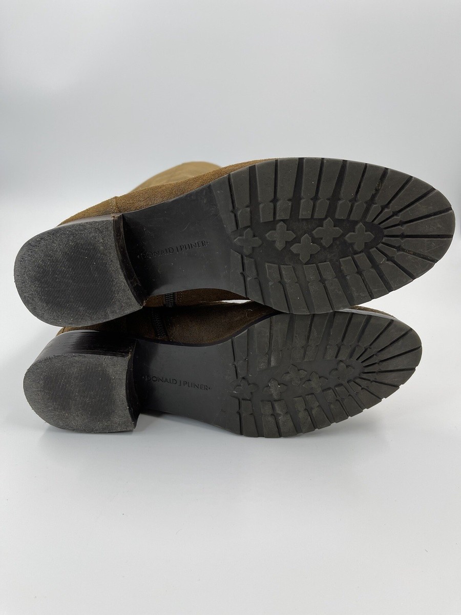 Donald J Pliner Distressed Suede Brown Leather Upper Fashion  display picture 2